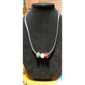 Handmade Christmas Necklace 20"